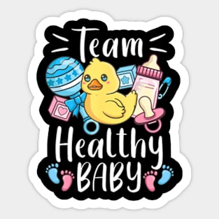 Gender Reveal Team Healthy Baby Sticker